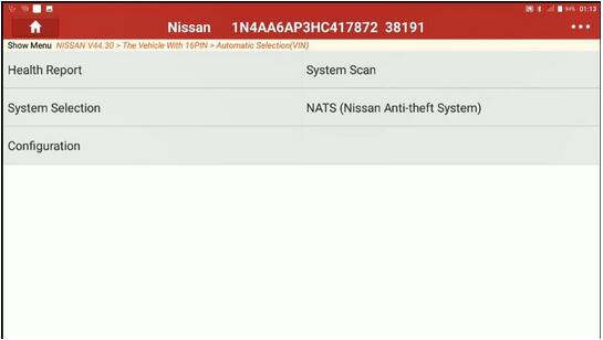 Decel G Sensor Calibration for Nissan Maxima 2017 by Launch X431 2