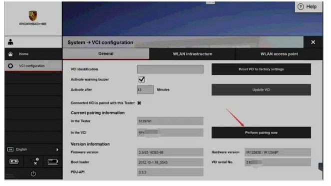 How to perform pairing in the Piwis tester 3 software-3